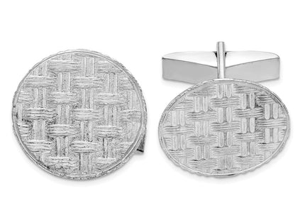 Sterling silver cuff links