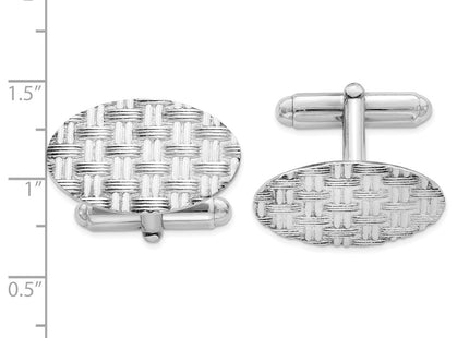 Sterling silver cuff links, alternate view