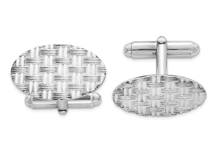Sterling silver cuff links