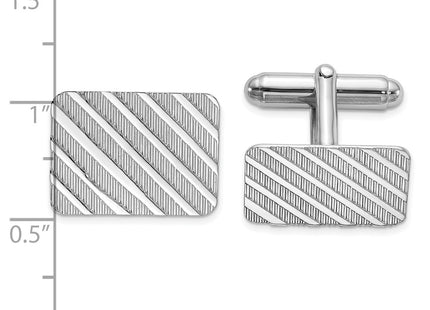 Sterling silver cuff links, alternate view