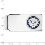 Sterling Silver Rhodium-plated U.S. Navy Money Clip view 2