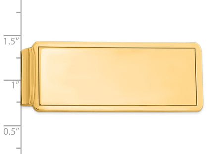 Sterling Silver Gold Plated Framed Money Clip, view 2