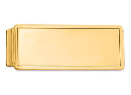Sterling Silver Gold Plated Framed Money Clip