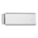 Sterling Silver Rhodium-plated Satin Front Satin Back Money Clip