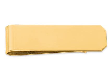 Sterling Silver Gold Plated Angled End Money Clip