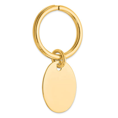 Sterling Silver Gold Plated Key Chainsterling Silver, 31 x 21mm