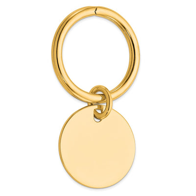Sterling Silver Gold Plated Key Chainsterling Silver, 31 x 27mm