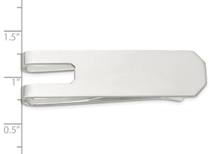 Sterling silver money clip, another view