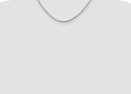 Sterling Silver Rhodium-plated D/C Square Franco Chain (Style QQF060R-16)