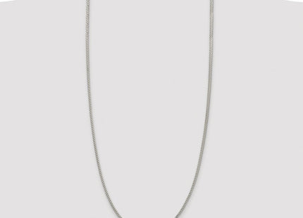 Sterling Silver Rhodium-plated D/C Square Franco Chain (Style QQF060R-30)