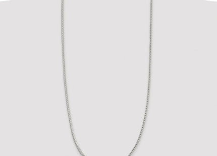Sterling Silver Rhodium-plated D/C Square Franco Chain (Style QQF080R-30)