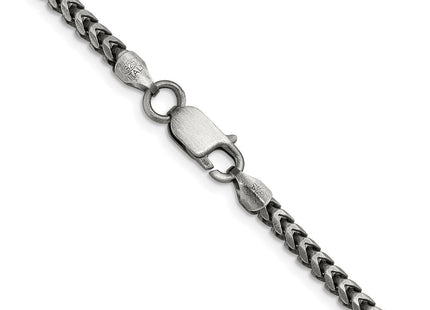 Sterling silver franco link chain, another view