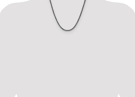 Sterling silver franco link chain, further view