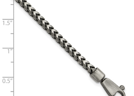 Sterling Silver Antiqued D/C Square Franco Chain