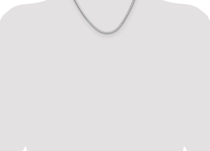 Sterling Silver Rhodium-plated D/C Square Franco Chain (Style QQF120R-18)