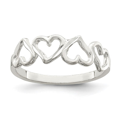 Sterling silver heart ring