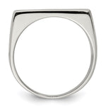 Sterling Silver Closed Back Signet Ring view