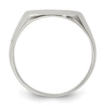 Sterling Silver Closed Back Signet Ring view