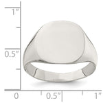 Sterling Silver Closed Back Signet Ring view