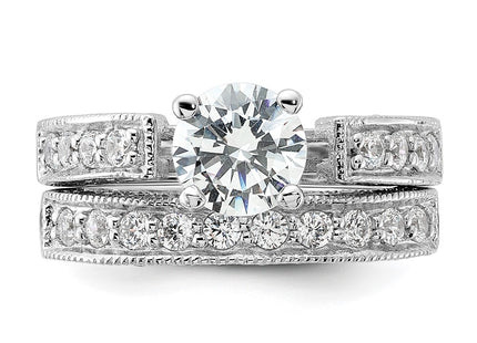 Sterling Silver Rings Style QR1330 - Classique Jewelry Inc.