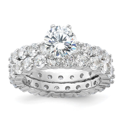 Sterling silver cubic zirconia ring