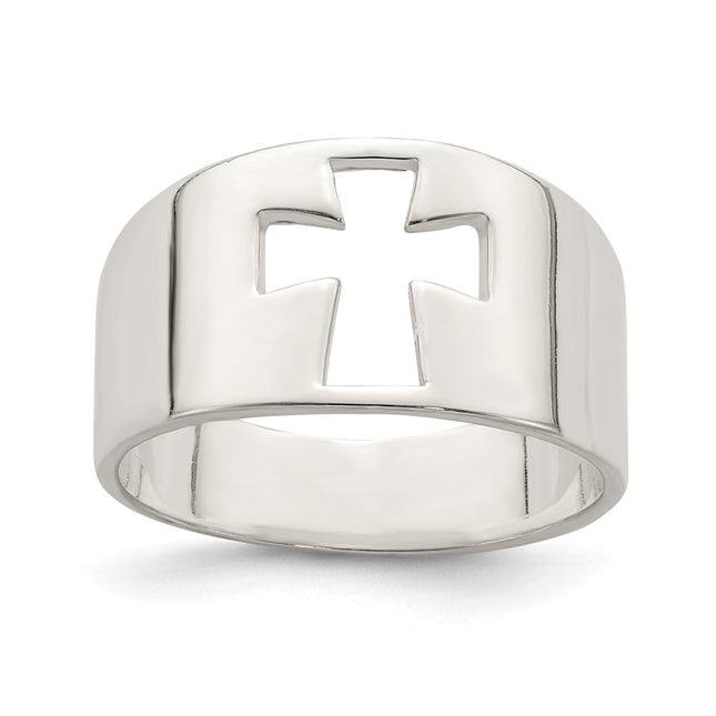 Sterling silver cross ring