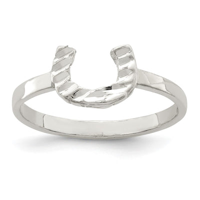Sterling silver horseshoe ring