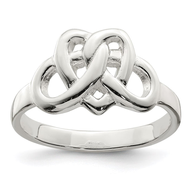 Sterling silver heart ring