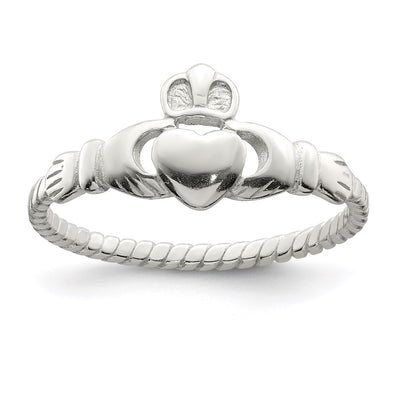 Sterling silver claddagh ring