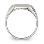 Sterling Silver Closed Back Signet Ring view
