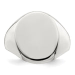 Sterling Silver Closed Back Signet Ring view
