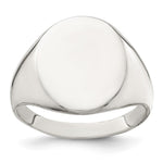 Sterling Silver Closed Back Signet Ring view