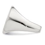 Sterling Silver Open Back Signet Ring view