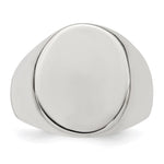 Sterling Silver Open Back Signet Ring view