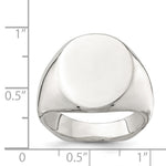 Sterling Silver Open Back Signet Ring view