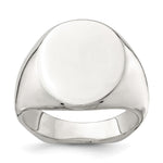 Sterling Silver Open Back Signet Ring view
