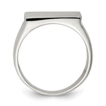 Sterling Silver Closed Back Signet Ring view