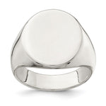 Sterling Silver Closed Back Signet Ring view