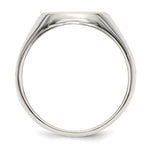 Sterling Silver Closed Back Signet Ring view