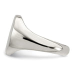 Sterling Silver Closed Back Signet Ring view