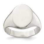 Sterling Silver Closed Back Signet Ring view