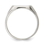 Sterling Silver Closed Back Signet Ring view