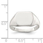 Sterling Silver Closed Back Signet Ring view