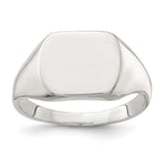 Sterling Silver Closed Back Signet Ring view