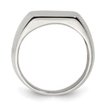 Sterling Silver Open Back Signet Ring view