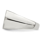 Sterling Silver Open Back Signet Ring view