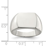 Sterling Silver Open Back Signet Ring view