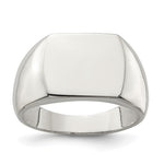 Sterling Silver Open Back Signet Ring view