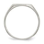 Sterling Silver Closed Back Signet Ring view