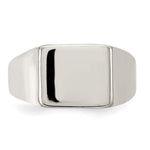 Sterling Silver Closed Back Signet Ring view
